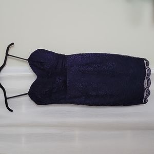 Liliana Navy Lace Cocktail Dress